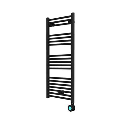 Secatoallas / Toallero Eléctrico De Bajo Consumo Rointe Elba Plus 16 Tubos 500w Negro Mate Ral 9005