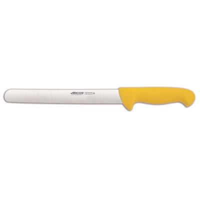 Cuchillo De Fiambre Arcos Colour - Prof 294900 De Acero Inoxidable Y Mango Ergonómico - Amarillo