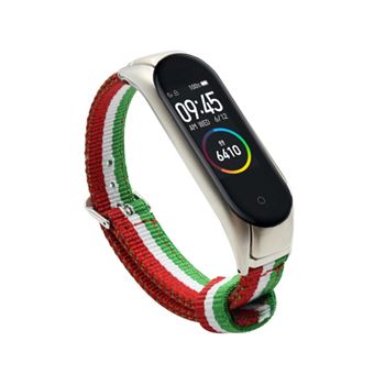 Pulsera de Nailon para Xiaomi Mi Band 4 / Band 3 colores bandera de Italia