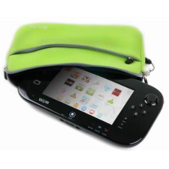 Funda Protectora Verde Lima Para Consola WiiU - Con Bolsillo Externo Y Cuerda De Quita Y Pon - Hecha En Neopreno De Alta Calidad Por DURAGADGET