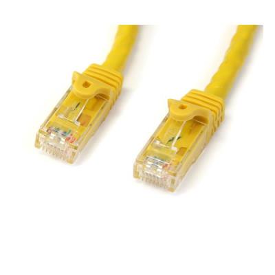 Cable de red StarTech Cat6 UTP 7 m amarillo con conectores RJ45 Snagless - Imagen 2
