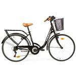 Bicicleta de paseo Moma Bikes City Classic 26", Aluminio , SHIMANO 18V Negro