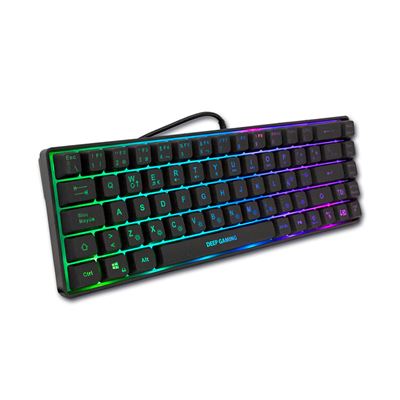 Coolbox Negro Teclado Dg-Tec65-Rgb Qwerty Español