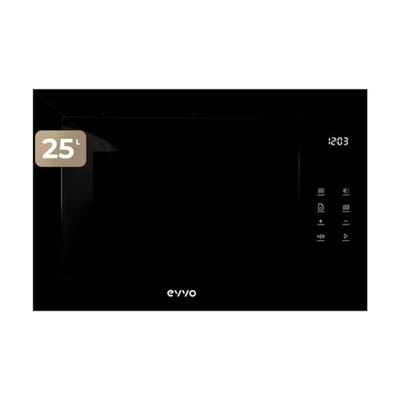 Microondas Integrable Evvo Mi45 Glass Bl, 25l 1200w Negro