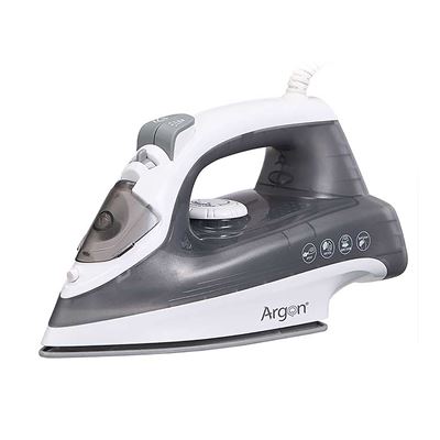 Plancha Argón Gris Con Suela Cerámica 2200w De Potencia Y 200ml De Capacidad Gris
