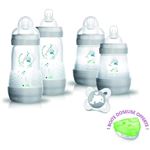 Caja de nacimiento MAM 4 botellas + 1 piruleta + 1 caja de dosificación