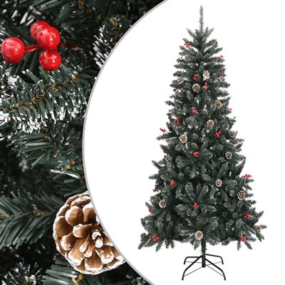 Árbol de Navidad artificial con soporte vidaXL PVC verde 240 cm 11,3 kg