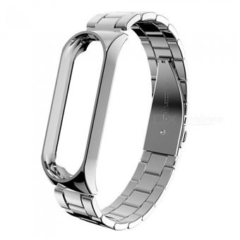 Pulsera Acero Stainless Lux + Herramienta Xiaomi Mi Band 4 Cinza