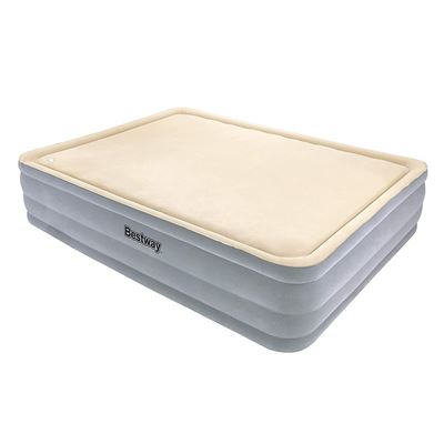 Hinchable Foamtop Queen con inflador. bestway cama raised comfort doble 67486 203 x 152 46 cm