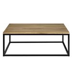 Mesa Centro Icub Industrial Vintage – 80x120x37 cm. Negro.