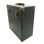 Gpgpo Funda De transporte vintage para lps y discos vinilo 12 pulgadas alberga 30 verdenegro estuche