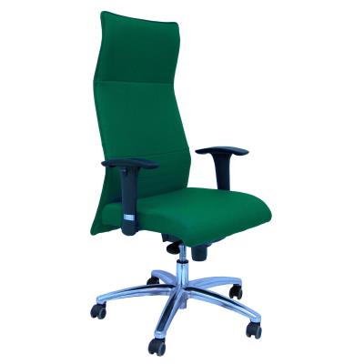 PIQUERAS Y CRESPO Modelo Albacete - Sillón de dirección ergonómico con mecanismo sincro y regulable en altura - Asiento y respaldo tapizados en tejido BALI color verde