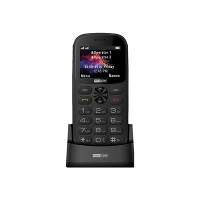 Teléfono Senior Doble SIM Botón SOS 1400mAh Autonomía 14h MM471 Maxcom Gris