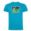 Camiseta manga corta Friking, Modelo 1010 Alien Frog Talla S, Turquesa
