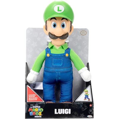 Peluche Luigi Super Mario Bros La Película 35 Cm