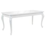 Vidaxl Mesa Comedor blanco brillante 179x89x81cm mobiliario decoración casa 246958 179x89x81