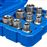 Juego de llaves tubulares Torx exterior 9 piezas, Azul_3