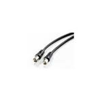 Cable Nanocable Antena tv coaxial 1.8 negro analogico 1.8m 75 ohm mh 10.26.0202 1.8mts