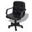 Silla De Oficina Cuero Calidad Negro 59 x 51 81-89 Cm_0
