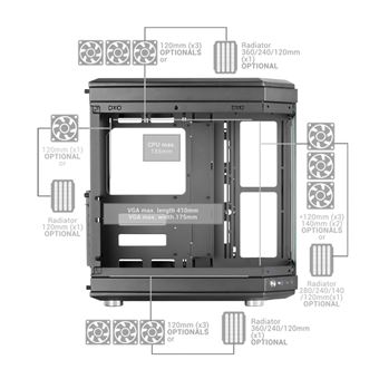 MC-C GAMING MID TOWER  Mars Gaming 