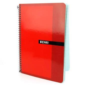 Bloc Espiral din a5 Tapa Blanda 80 Hojas Cuadriculado Colores Surtidos - 1