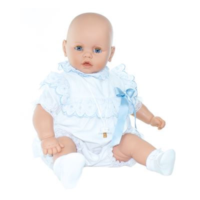 Muñeca Magic Baby Bobo niño lazos 65 cm