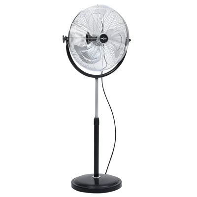 Ventilador de pie cabezal inclinable 3 velocidades vidaXL 45 cm 100 W