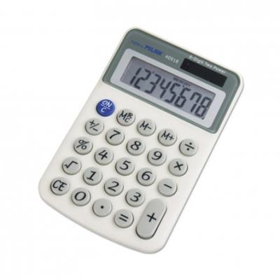 Calculadora Pequeña Milan 8 Digitos 12X7.8X2.1 Cms Alimentacion Dual Celula Solar + Pila