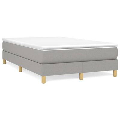 Vidaxl Gris/Claro Estructura De Cama Box Spring Tela 120X200cm