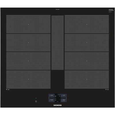Placa De Inducción Siemens Ex675jyw1e 4 Zonas 60cm 7400w Negro
