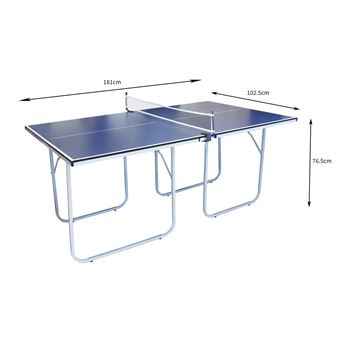 Mesa de Ping Pong Plegable MonsterShop 76.5cm x 102.5cm x 181cm