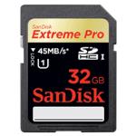 Sandisk 32GB Extreme Pro SDHC UHS-I - Memoria flash