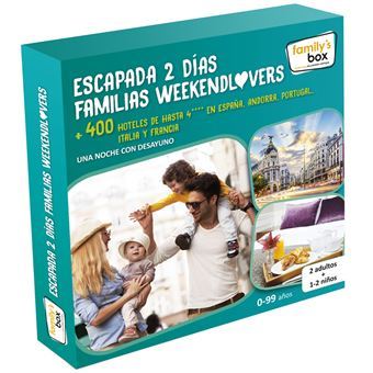Caja Regalo FAMILY'S BOX ESCAPADA 2 DÍAS FAMILIAS WEEKENDLOVERS, Pack Experiencia, Los mejores precios |