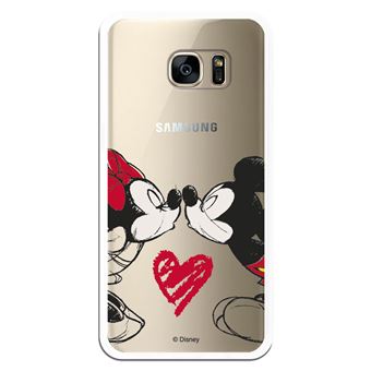 Funda para Samsung Galaxy S7 Edge Oficial de Disney Mickey y Minnie Beso de Silicona Flexible y Resistente de Clásicos - Fundas y carcasas teléfono móvil - Los mejores precios Fnac
