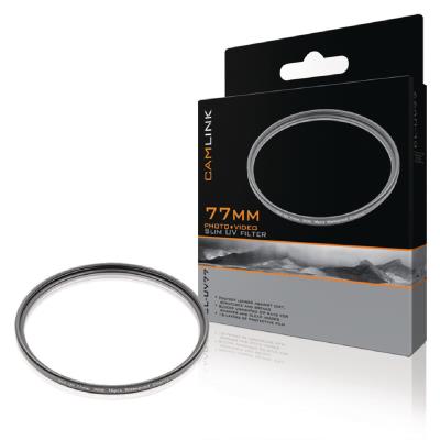 Camlink Filtro Uv fino de 77 mm ideal para bloquear los rayos con 16