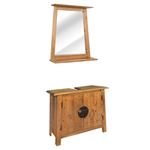 Juego de muebles de cuarto de baño vidaXL, Madera reciclada de pino