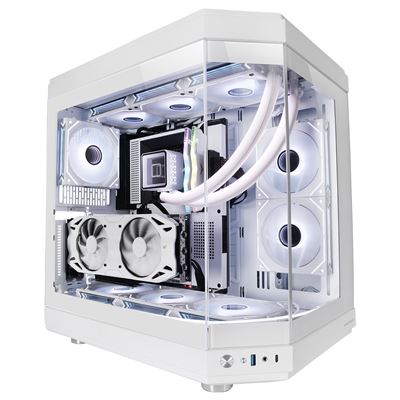 Mars Gaming - MCB Blanco Caja PC Gaming ATX XL Edición Custom Premium  Estructura Modular Doble Cámara