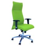 PIQUERAS Y CRESPO Modelo Albacete - Sillón de dirección ergonómico con mecanismo sincro y regulable en altura - Asiento y respaldo tapizados en tejido BALI color pistacho