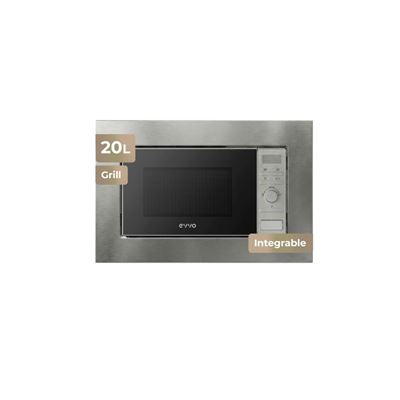Microondas Integrable Evvo Mi30 21l Grill 1000w Inox