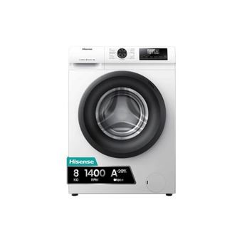 Lavadora de carga frontal HISENSE WF1Q8041BW 8Kg/1400RPM Blanco A - 1