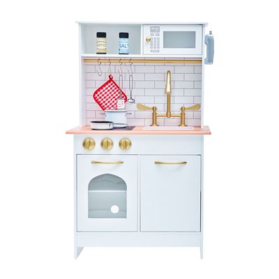 Cocina de juguete de madera blanca Teamson Kids para niños/as TD-12681A