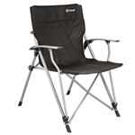 Outwekk Silla plegable de camping Goya 68x63x90 cm Negra 470044