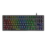 Teclado H-Mech RGB Mars Gaming MKTKLES, 8 Efectos, Antighosting, Layout Español