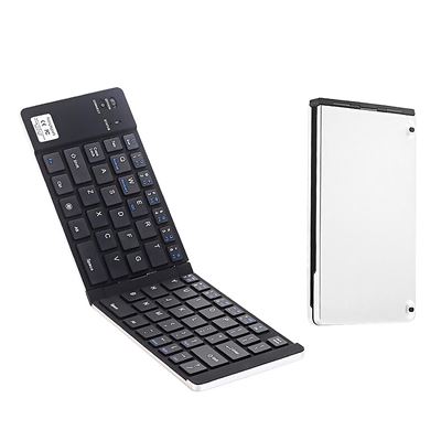 Dam Teclado Plegable 228 Compatible Con Windows, Ios Y Android Ultrafino Plata