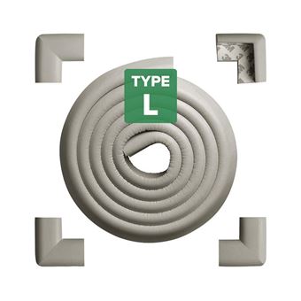 Protectores De Esquinas Y Parachoques De Borde - 2.2 M,Gris
