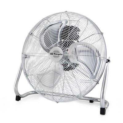 Ventilador De Suelo Industrial Orbegozo Pw 1445, Power Fan, Plata, Diámetro 45 Cm, 120 W