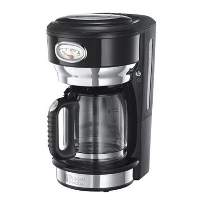 RUSSELL HOBBS 21701-56 - Cafetera con filtro retro - 10 tazas - 1000 W - Negro