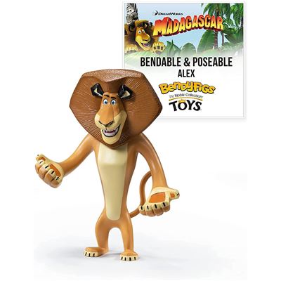 The Noble Collection Figura Bendyfigs Cine Madagascar Alex Flexible - Imagen 2
