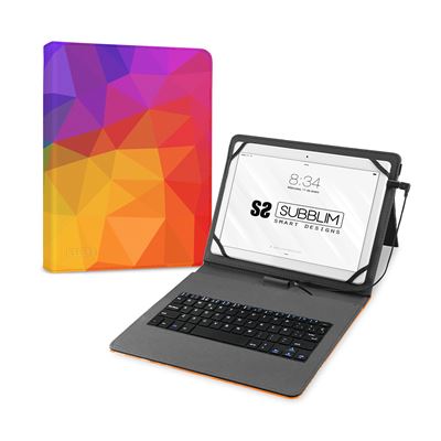 Subblim Funda Con Teclado Micro Usb – Type C Keytab Usb 11"" Triangulos