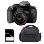 Canon EOS 800D + EF-S 18-55mm f/4-5.6 IS STM + Bolsa + SD 4Go